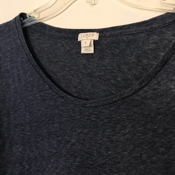 J. crew Stretched Cotton Drop Shoulder Tee - Picture 2 of 4